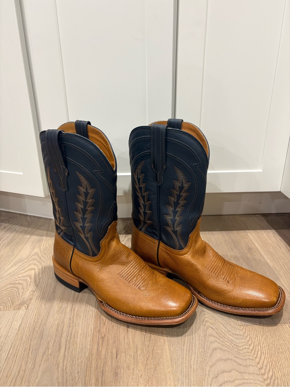 Tecovas The Doc Men's Cowboy Boots Brown & Blue US 11D